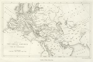 Schets van de grote rijken in de tijd van Karel de Grote door English School