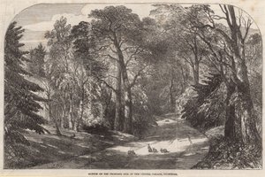 Schets van de voorgestelde locatie van het Crystal Palace, Sydenham