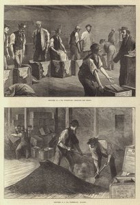 Schetsen in een theepakhuis door English School