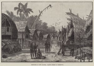 Schetsen in Nieuw-Guinea, Inheemse Straat in Kerepunu