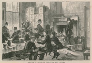 Schetsen in telegraafstraat - de keuken van de jongens