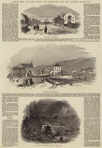 Schetsen in het Westen van Ierland (gravure) door English School