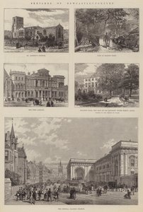 Schetsen van Newcastle-upon-Tyne door English School