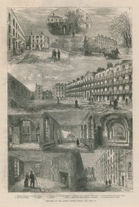 Schetsen van de Queens Bench Prison door English School