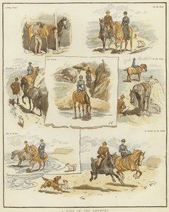 Schetsen te paard