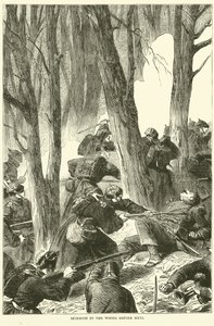 Schermutseling in het bos voor Metz, september 1870 door English School