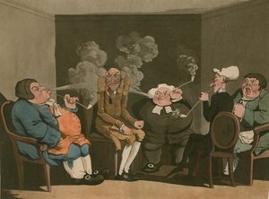 Rookkamer; cartoon door English School