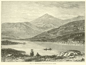 Snowdon, vanaf Llanberis Lake door English School