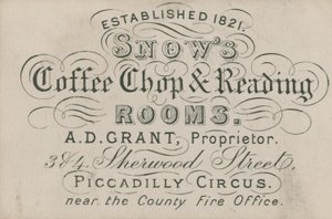 Snows Coffee Shop en Leeszalen door English School