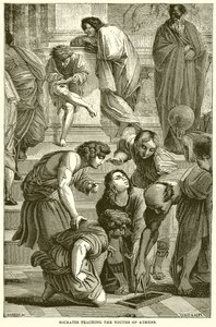 Socrates Onderwijst de Jongeren van Athene door English School