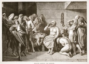 Socrates drinkt de gifbeker door English School
