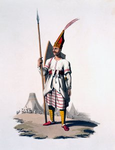 Soldaat van Albanië, een infanterist van het Ottomaanse leger, 1818