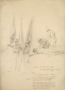 Soldaten van Waterloo (potlood op papier)