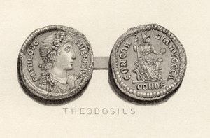Solidus munt uit de tijd van Theodosius de Grote
