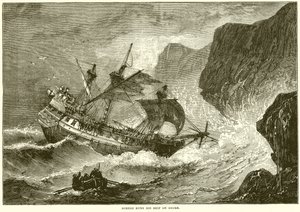 Somers strandt zijn schip
