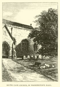 South Cave Kerk, in Washingtons Park door English School