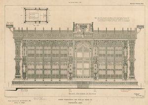 Zuidelijke elevatie van het scherm rondom het Graf van Koning Henry VII