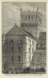 Southwell Kathedraal, de Centrale Toren en Noordelijke Transept door English School