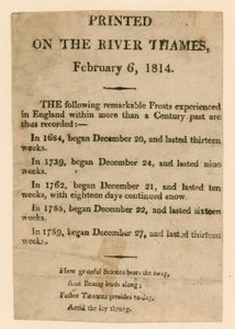 Souvenir van de Frost Fair van 1814
