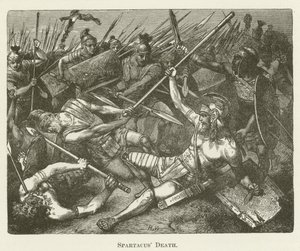 Dood van Spartacus door English School