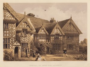Speke Hall, de tuinzijde, Lancashire