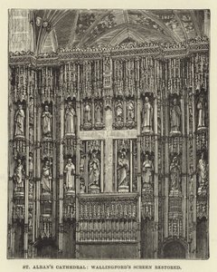 St Albans Kathedraal, Wallingfords scherm gerestaureerd door English School