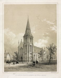 St Bartholomews Kerk Bethnal Green door English School