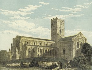 St Davids Kathedraal, Zuidwestelijke Aanblik