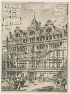 St Georges Huis, Eastcheap, Londen door English School