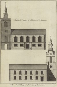 St Jamess Church en St Annes Church, Westminster door English School