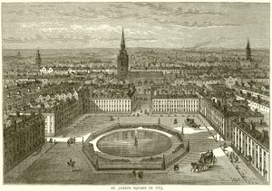 St. Jamess Square in 1773 door English School