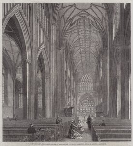 St Mary Redcliff, Bristol, in Restauratie onder de Leiding van Mr G Godwin, Architect door English School