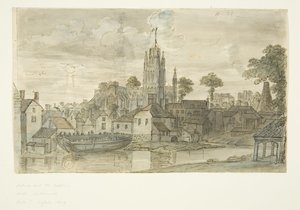 St. Mary Redcliffe-kerk vanaf Redcliffe Back door English School