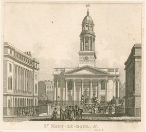 St Marylebone Kerk, Londen door English School