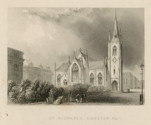 St. Michaels Church, Chester Square door English School