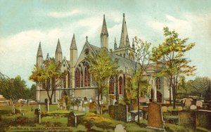 St. Nicolaaskerk, Great Yarmouth (kleur litho) door English School