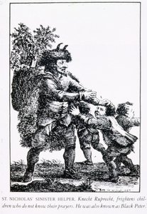 St. Nicolaas sinistere helper: Knecht Ruprecht, 1784 door English School