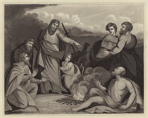 St Paulus schudt de adder van zijn hand door English School