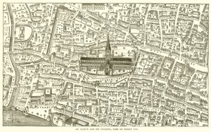 St. Pauls en omgeving, tijd van Henry VIII door English School
