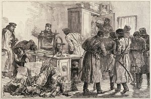 De Politie van Sint-Petersburg ontdekt een Nihilistische Drukpers, uit 