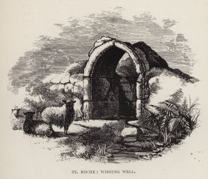 St Roche, wensput (gravure) door English School
