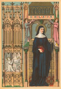 St. Scholastica door English School