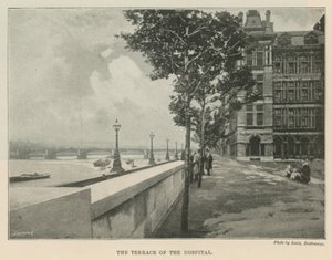 Het terras van het ziekenhuis door English School