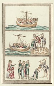 Sint Ursula met haar maagdelijke metgezellen, martelaarschap van Sint Ursula, martelaarschap van Sint Alban door English School
