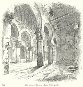 Sta. Maria la Blanca (gravure) door English School