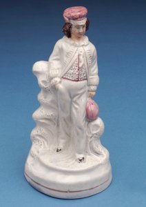 Staffordshire figuur van een Rugby School jongen, ca. 1860 (keramiek)