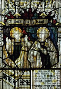 Glas-in-loodraam gewijd aan Janetta, 7e Hertogin van Rutland, Zuid Transept door English School