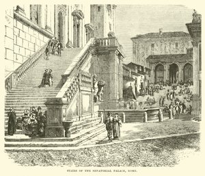 Trappen van het Senatoriaal Paleis, Rome door English School