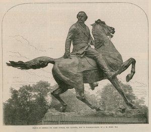 Standbeeld van generaal Sir James Outram, voor Calcutta, nu in Waterloo Place door English School