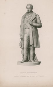 Standbeeld van George Stephenson door English School